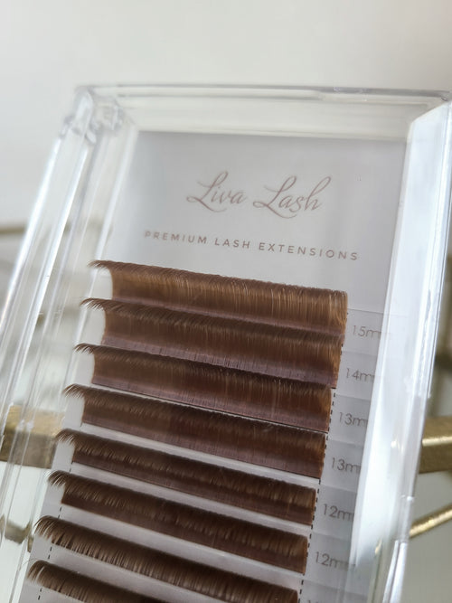 Brown Volume Eyelash Extensions